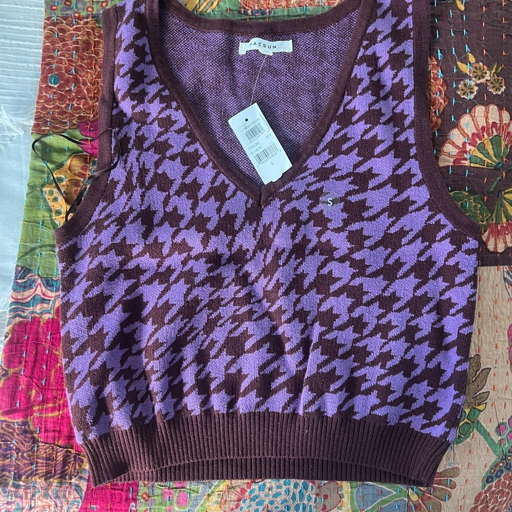 Pacsun brown and purple vest 💜